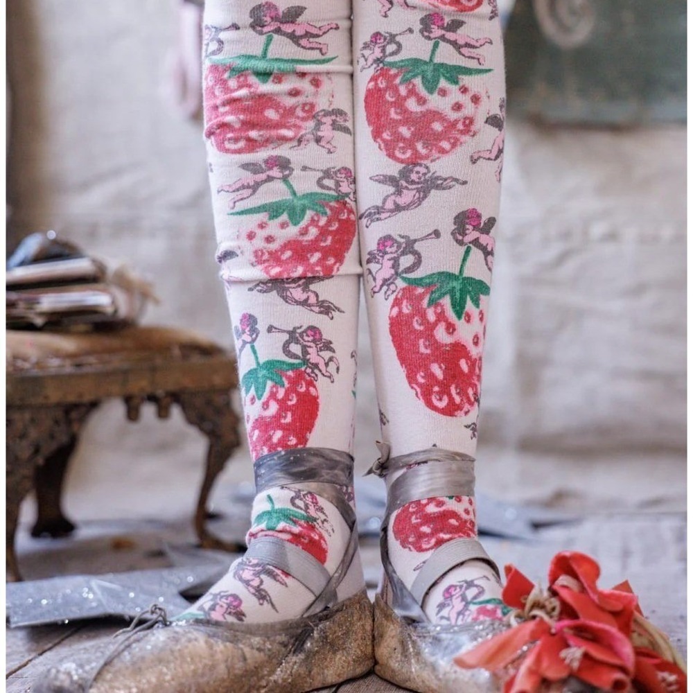 Magnolia Pearl Strawberry Knee‎ High Socks Bums and Berries NWT